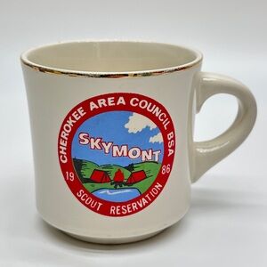 Vintage 1986 Skymont Scout‎ Reservation Ceramic Mug